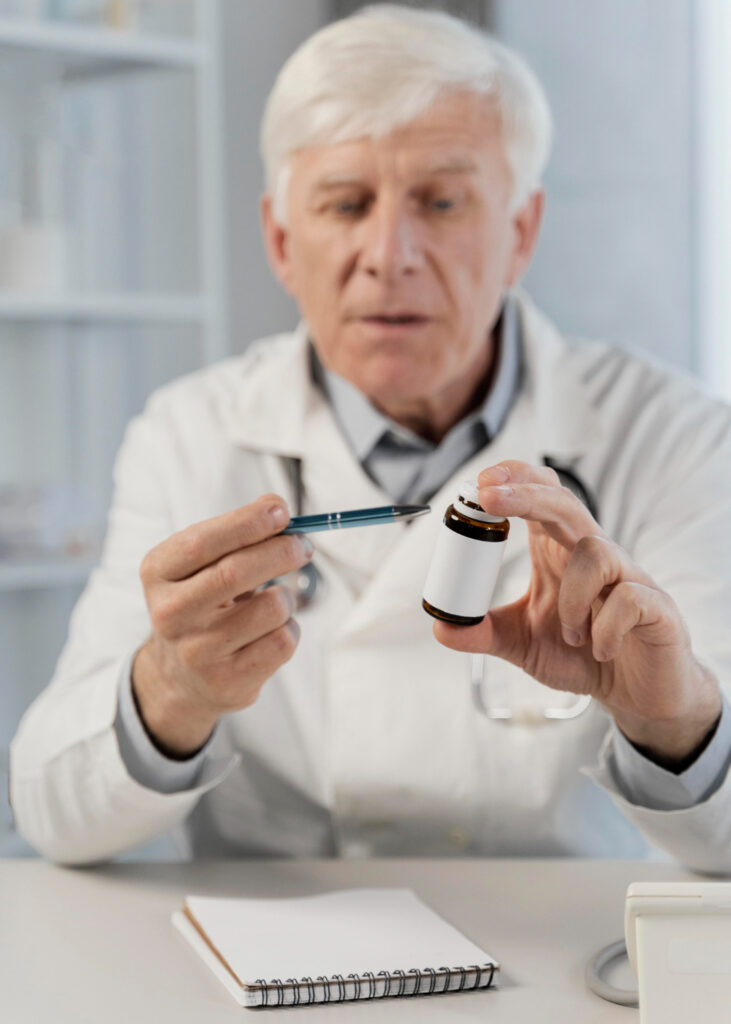 doctor taking the perception